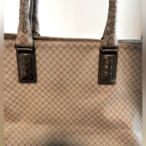 Bottega Veneta Tote Marco Polo Intreccio Jet Gray from Japan - Picture 3 of 9